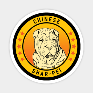 Chinese Shar-Pei Dog Portrait Magnet